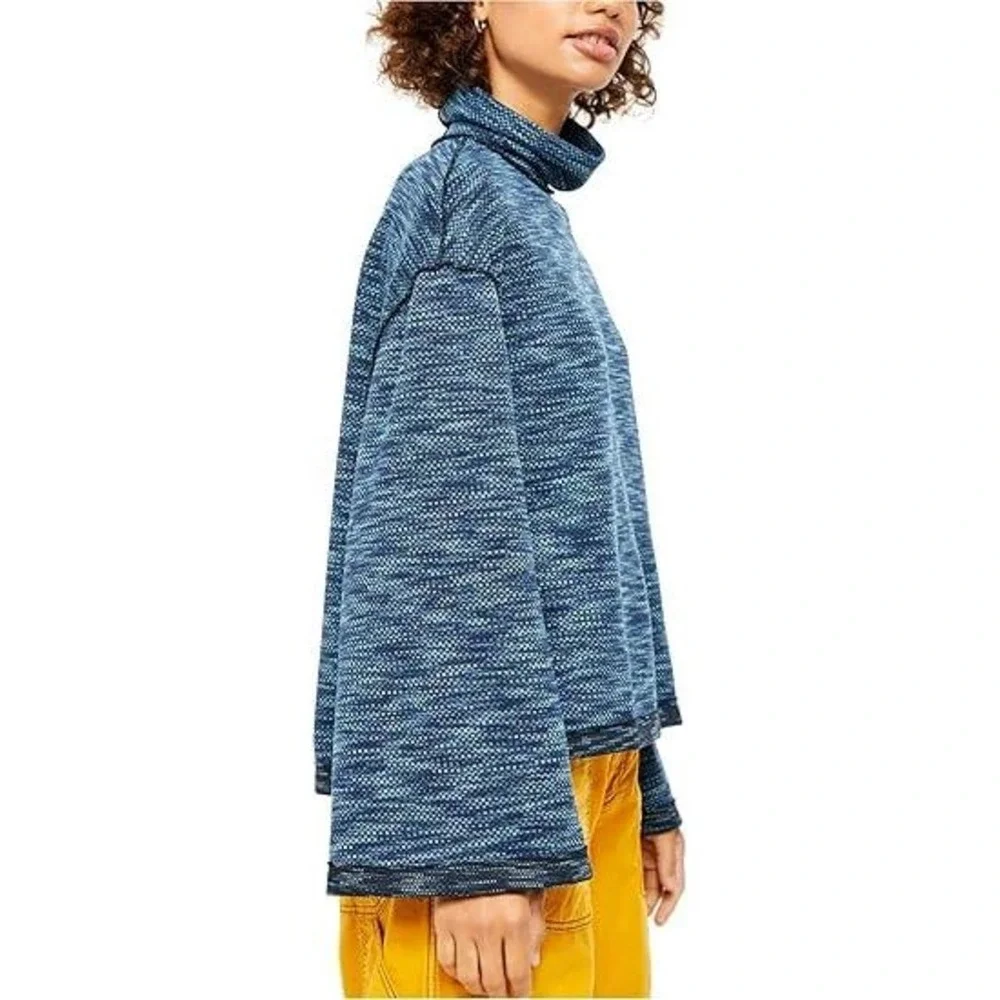 We The Free Free People Women's Sunny Days Knit Oversized Turtleneck Sweater Top